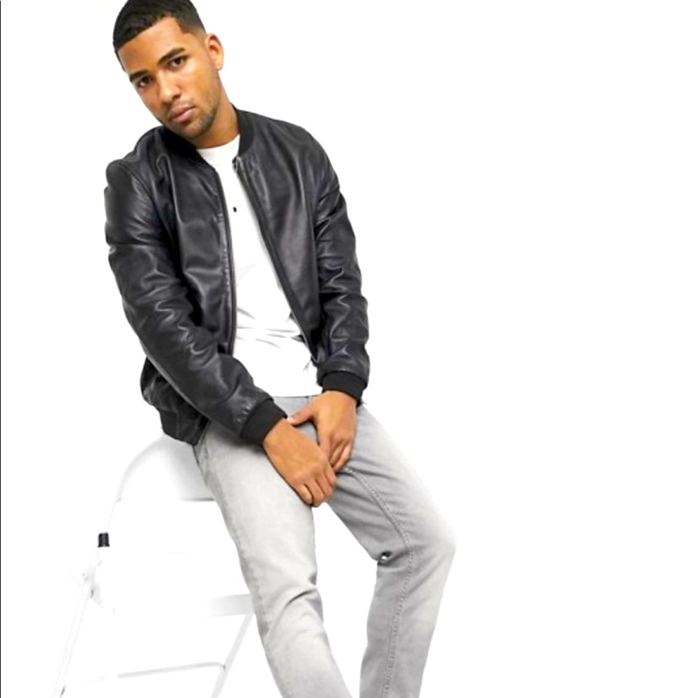 Leather Bomber jacket